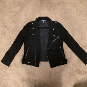 Market & Spruce Black Women's Moto Jacket